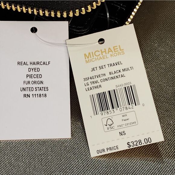 Michael Kors Black Wallet with Gold Accents - Picture 16 of 17